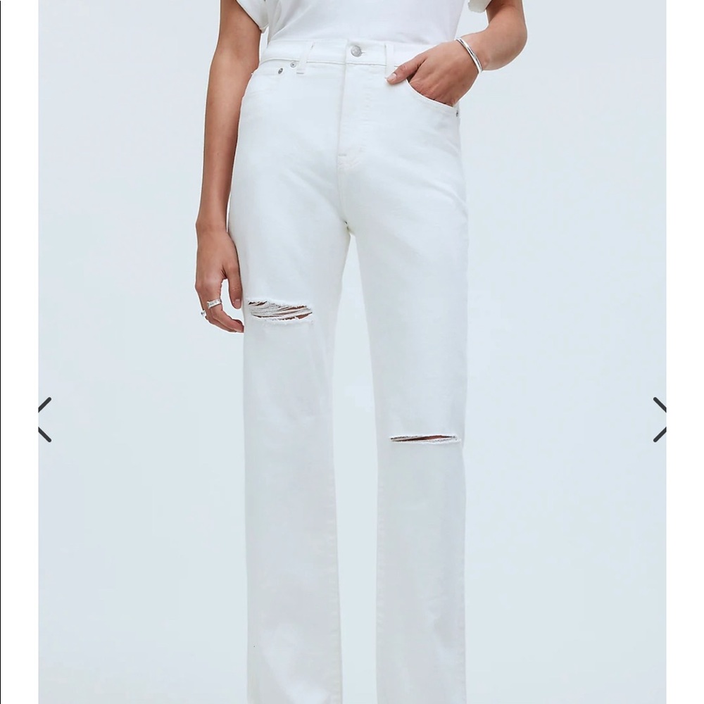 Madewell White Jean